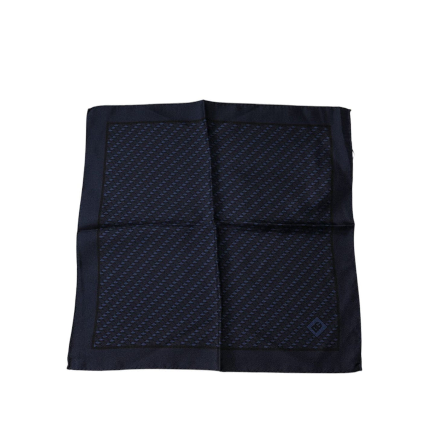 Dolce & Gabbana Dark Blue Fantasy Square Handkerchief Scarf MS7420