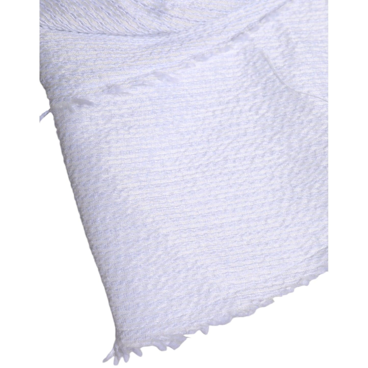 Dolce & Gabbana White Polyester Wide Brim Bucket Hat Dolce & Gabbana