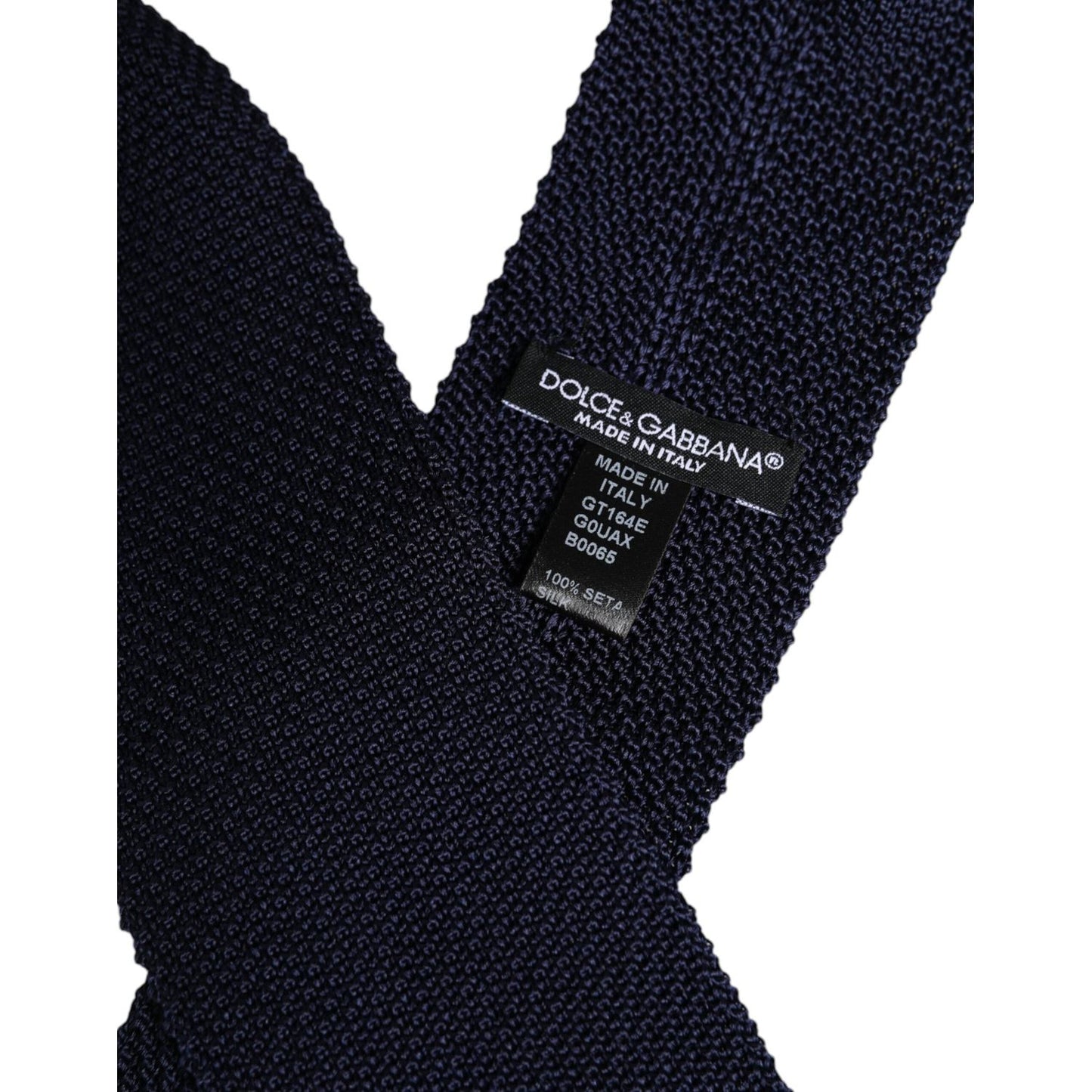 Dolce & Gabbana Dark Blue Silk Adjustable Necktie Tie KRA3425