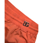 Dolce & Gabbana Orange Polyester Beachwear Shorts 2Pc Swimwear BIK1914-6
