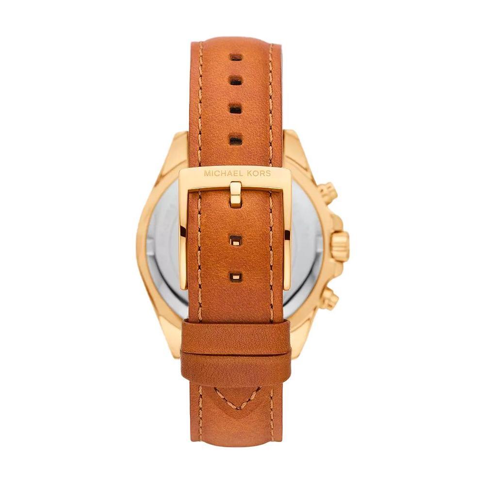 Michael Kors Brown Leather Watch 1728,67434610848,Brown,Michael Kors,New with tags,Watches,Watches for Women - Watches,Women Michael Kors MKMK2961AC