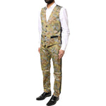 Dolce & Gabbana Multicolor Camouflage SICILIA 3 Piece Suit KOS2247-48