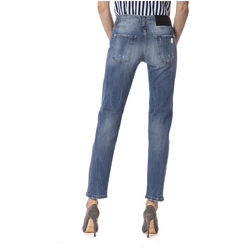 Frankie Morello Blue Other Fibres Women Jeans FR-17267-W27