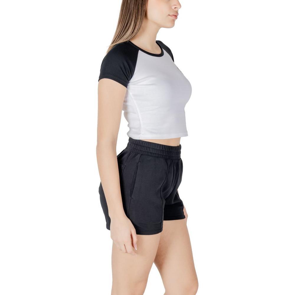 Converse Black And White Cotton Tops & T-Shirt