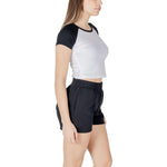 Converse Black And White Cotton Tops & T-Shirt