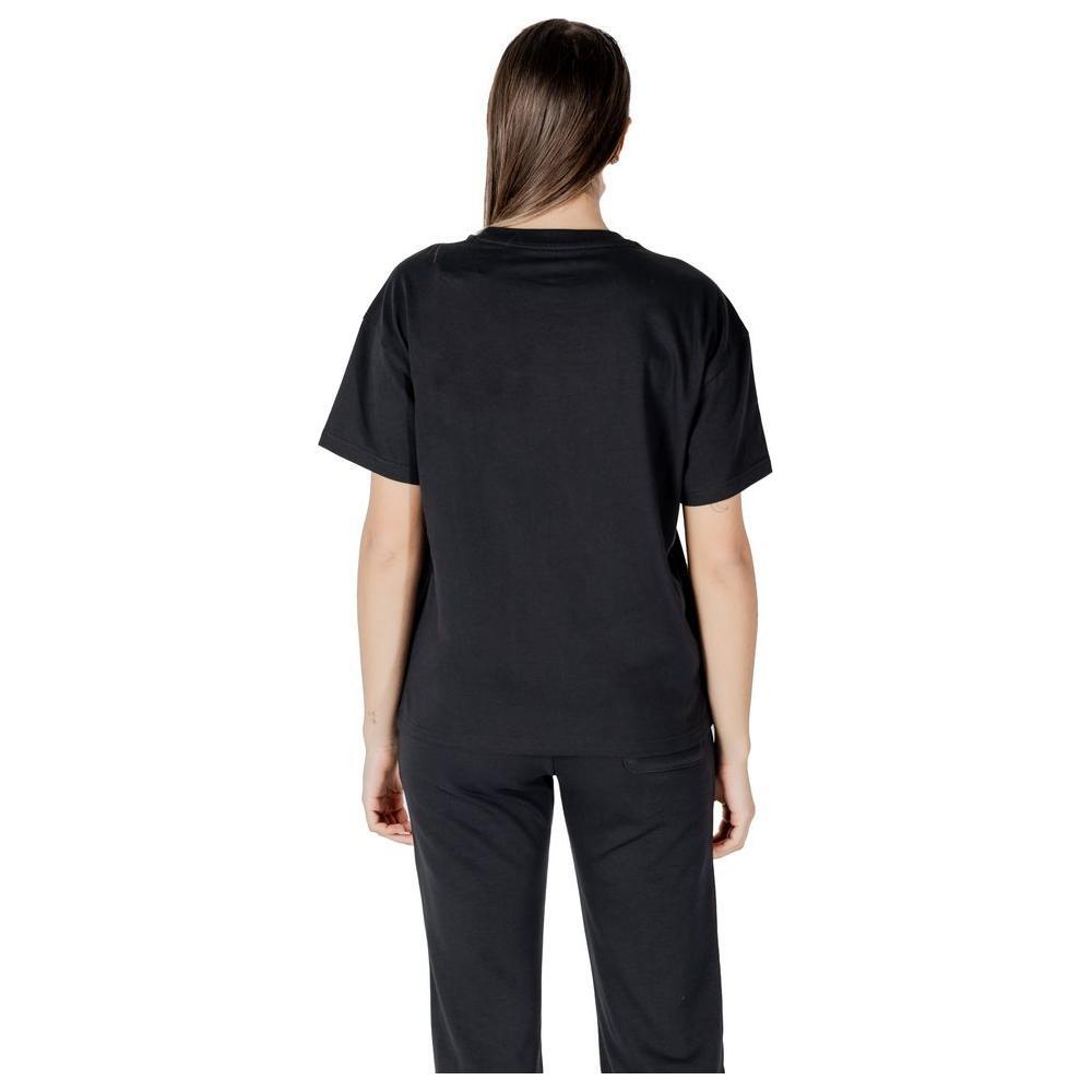 Converse Black Cotton Tops & T-Shirt