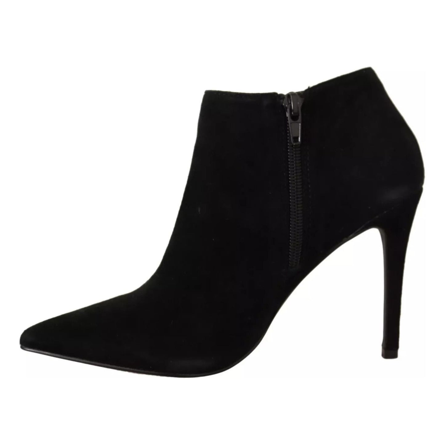 Steve Madden Black Suede Leather Stiletto Heels Boots Shoes LA9429-37