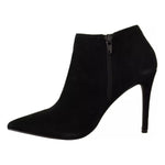 Steve Madden Black Suede Leather Stiletto Heels Boots Shoes LA9429-37