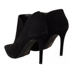 Steve Madden Black Suede Leather Stiletto Heels Boots Shoes LA9429-37