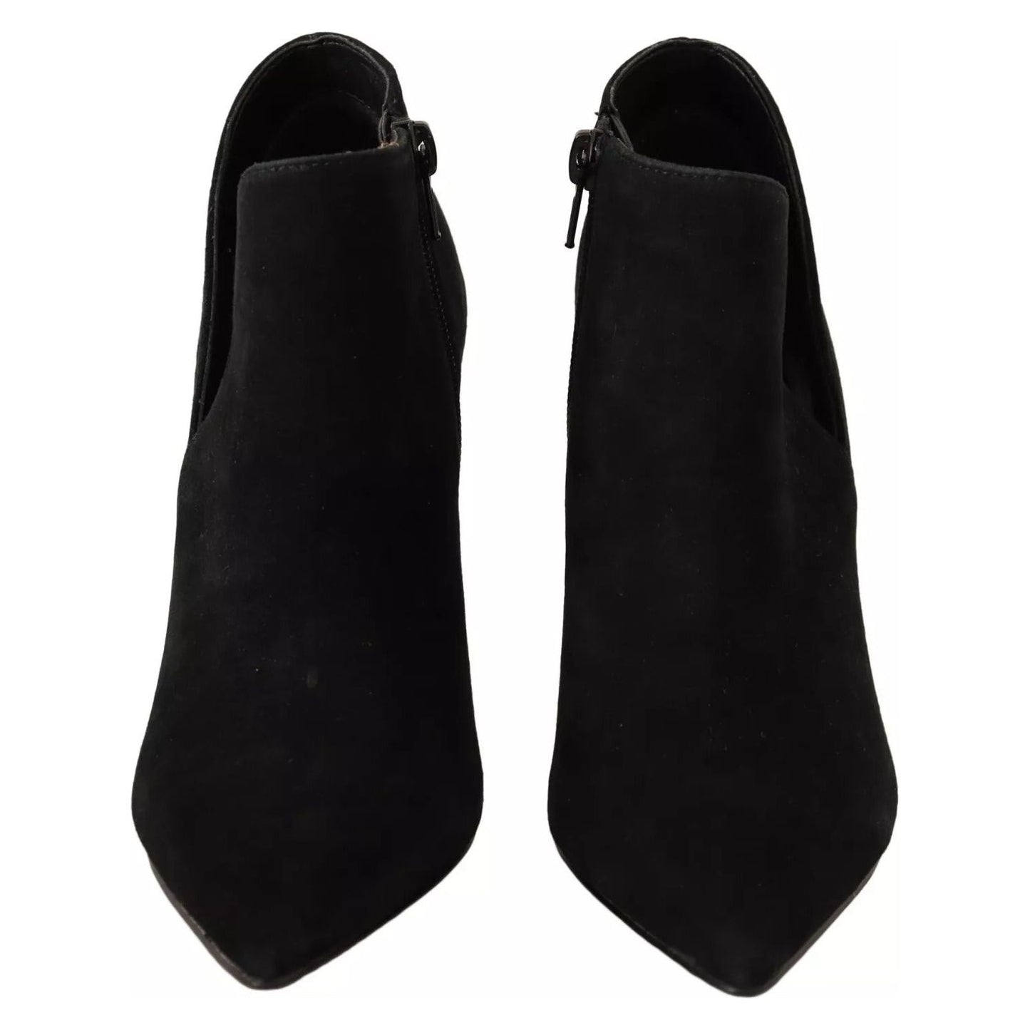 Steve Madden Black Suede Leather Stiletto Heels Boots Shoes LA9429-37