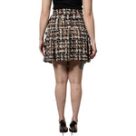 Dolce & Gabbana Multicolor High Waist Tartan Tweed Mini Skirt SKI2083-36