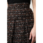 Dolce & Gabbana Multicolor High Waist Tartan Tweed Mini Skirt SKI2088-36