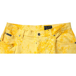Dolce & Gabbana Yellow Tie Dye Cotton Straight Denim Jeans PAN75140-50