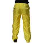 Dolce & Gabbana Yellow DG Monogram Polyester Straight Pants PAN75163-48