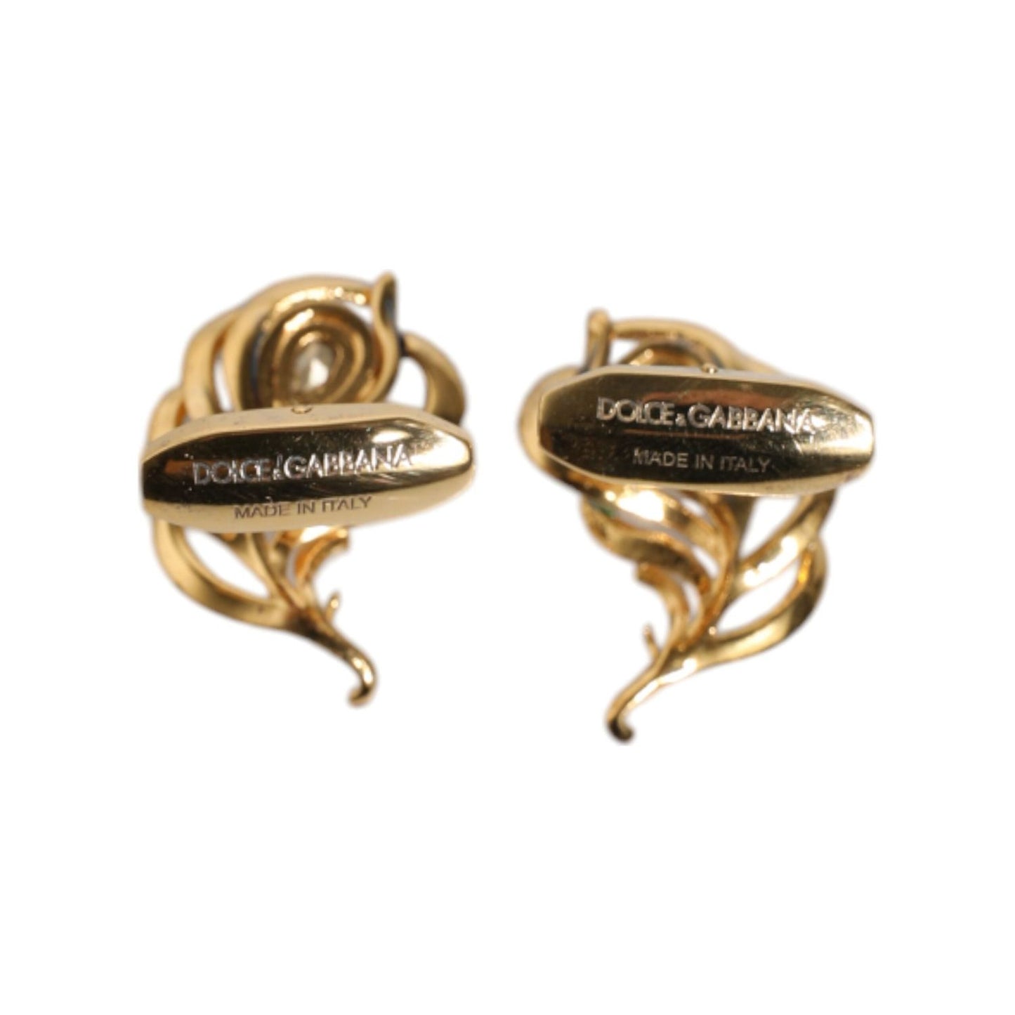 Dolce & Gabbana Multicolor Peacock Feathers 925 Sterling Silver Cufflink SMY10679