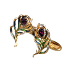 Dolce & Gabbana Multicolor Peacock Feathers 925 Sterling Silver Cufflink SMY10679