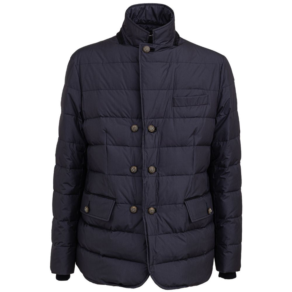 Dolce & Gabbana Blue Polyester Jackets & Coat DO-8339673-IT54 | XXL