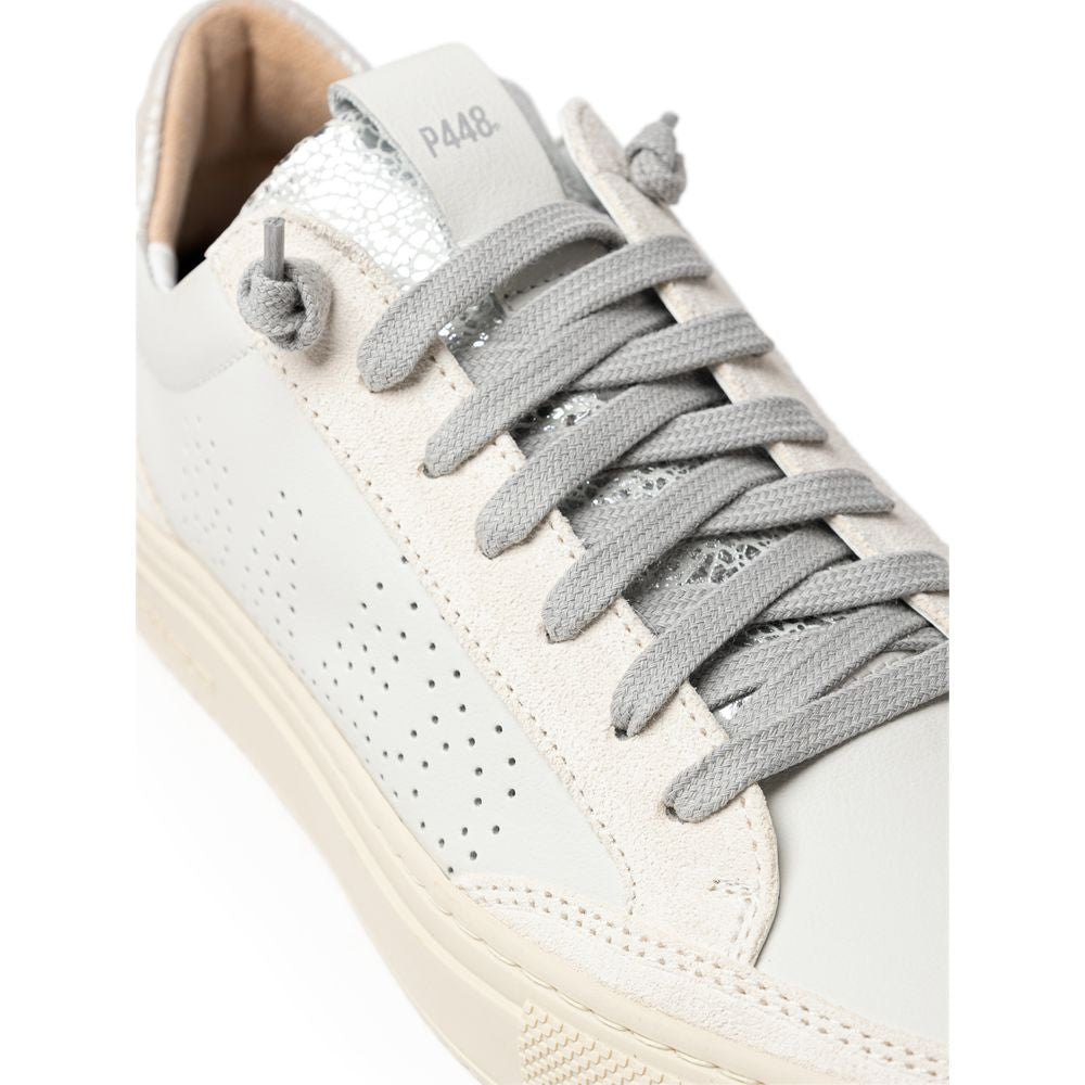 P448 White Leather Sneaker P-7995666-EU41/US11