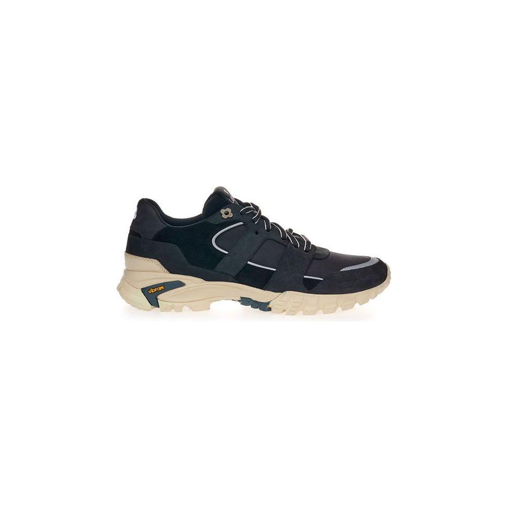 Lardini Black Suede Leather Sneaker LA-218676-EU39/US6