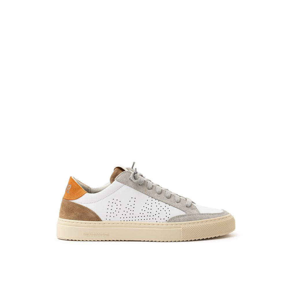 P448 White Leather Sneaker P-8034666-EU39/US9