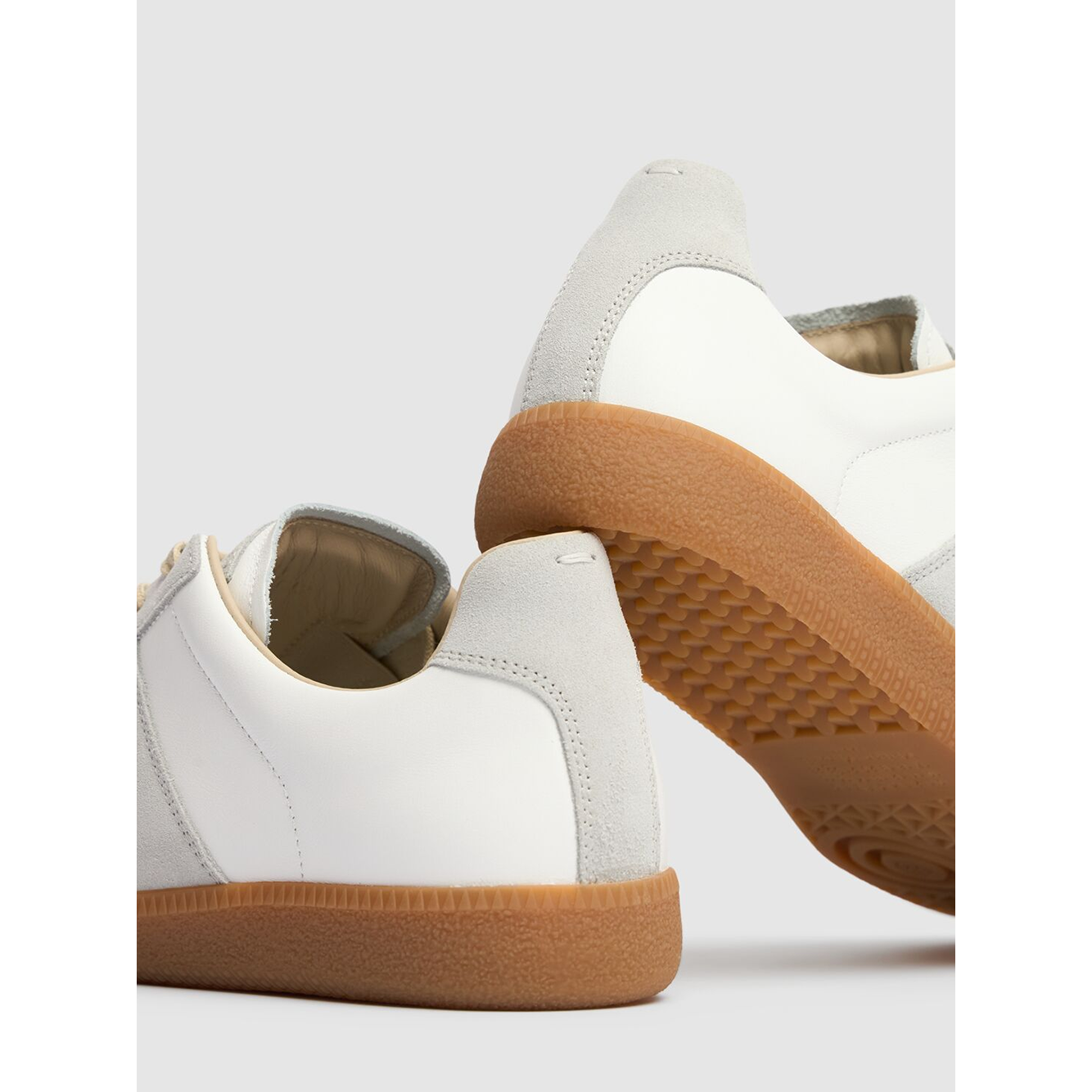 Maison Margiela Low Leather And Suede Sneakers MMS58WS0196P1895T1016