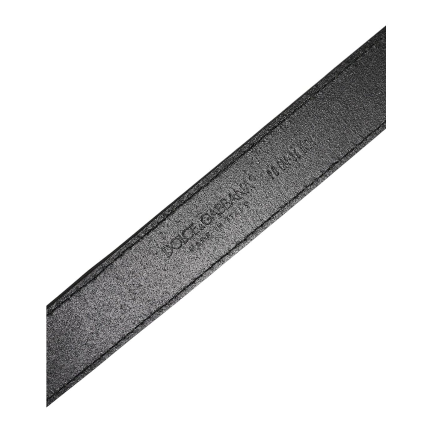 Dolce & Gabbana Brown Velvet Leather Logo Buckle Belt BEL9317-90