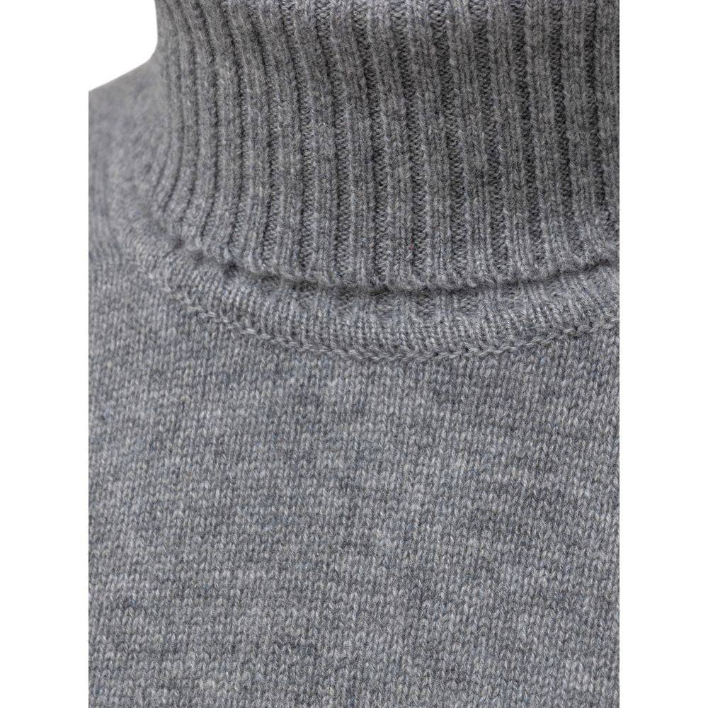 Cruciani Gray Cashmere Turtleneck CR-8746662-IT52 | XL