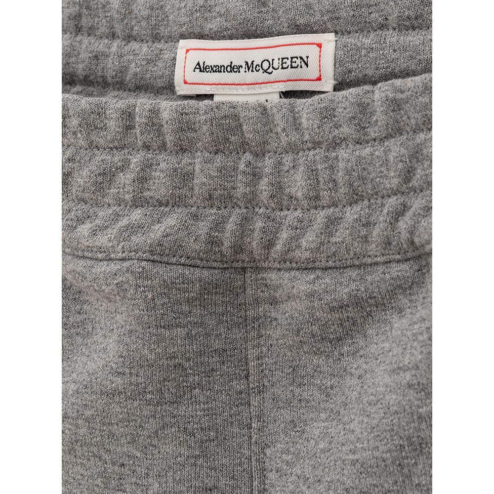 Alexander McQueen Chic Gray Cotton Blend Trousers AL-806662-IT42|M