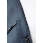Dolce & Gabbana Blue Single Breasted Men Coat MARTINI Blazer JKT41477-48