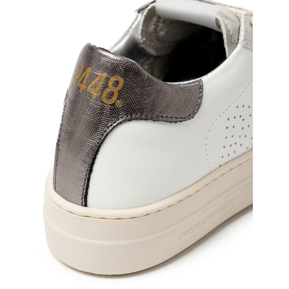 P448 White Leather Sneaker P-8012666-EU36/US6