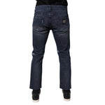Dolce & Gabbana Blue Cotton Stretch Skinny Men Denim Jeans PAN75874-50