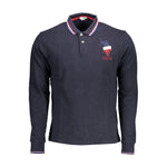 U.S. POLO ASSN. Blue Cotton Men Polo Shirt US-16930-XXL