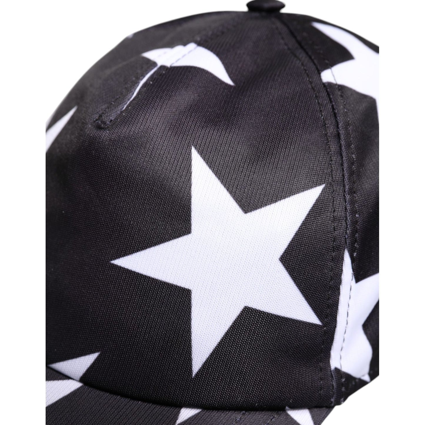 Dolce & Gabbana Black Star Print Polyester Baseball Cap Dolce & Gabbana