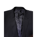 Dolce & Gabbana Dark Blue Wool Single Breasted Coat Blazer JKT41397-56