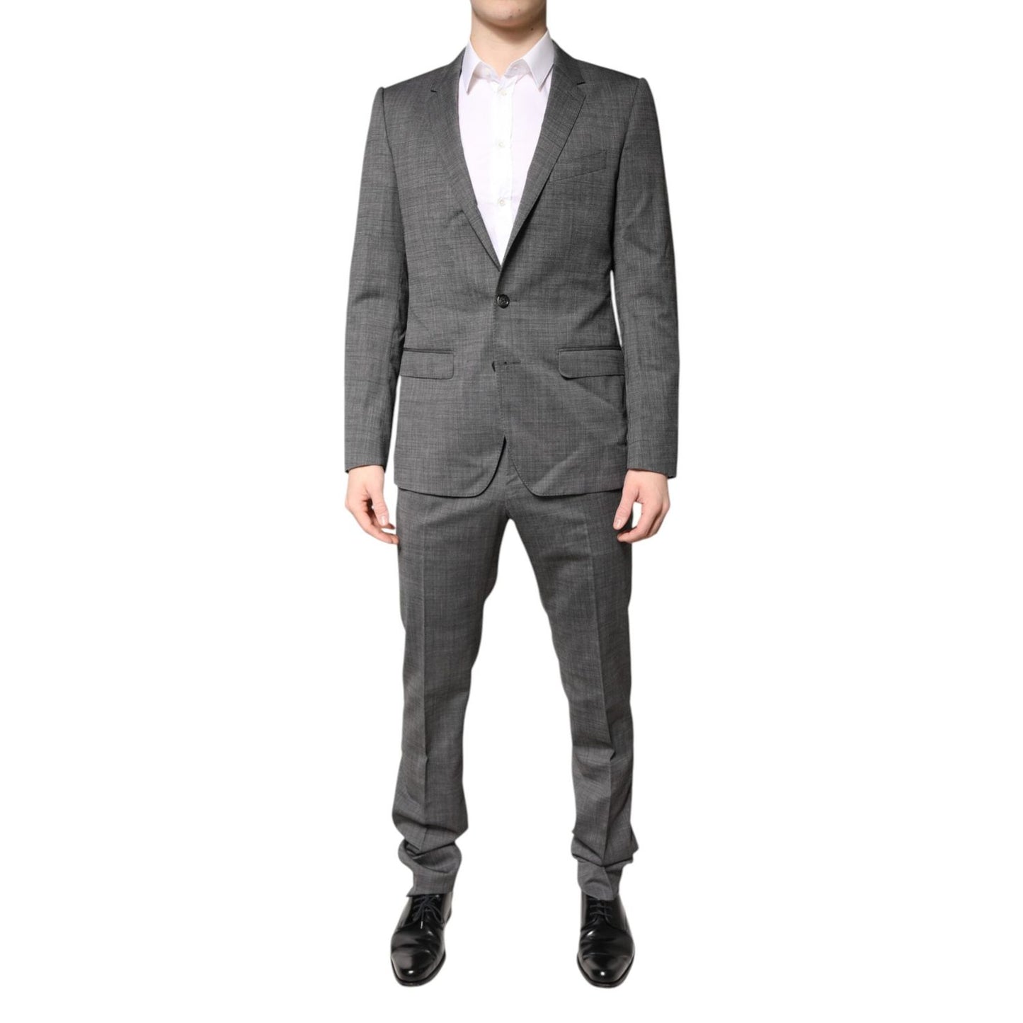 Dolce & Gabbana Gray Wool Single Breasted 2 Piece Suit KOS2306-48