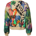 Dolce & Gabbana Multicolor Print Cotton Pullover Sweater TSH878506-40