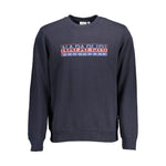Napapijri Blue Cotton Men Sweater NA-37107-XXL