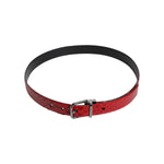 Dolce & Gabbana Red Exotic Leather Brass Metal Buckle Belt BEL9374-80