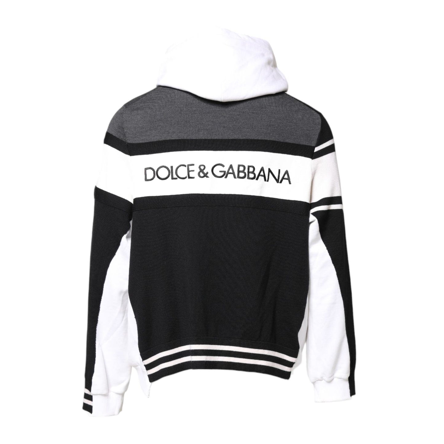Dolce & Gabbana Multicolor Logo Pullover Hooded Sweater TSH90268-50
