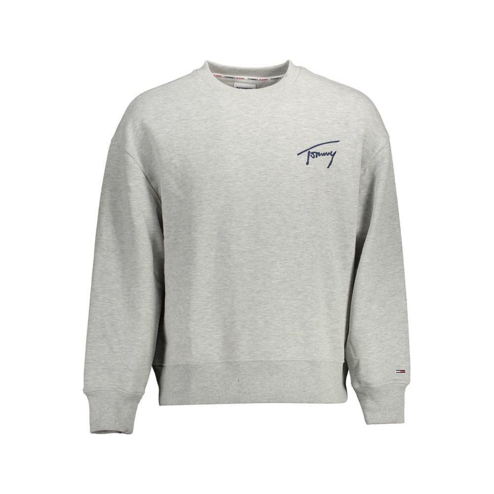 Tommy Hilfiger Gray Cotton Men Sweater TO-10737-XXL