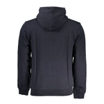 Napapijri Blue Cotton Hooded Sweater with Logo NA-28553-S