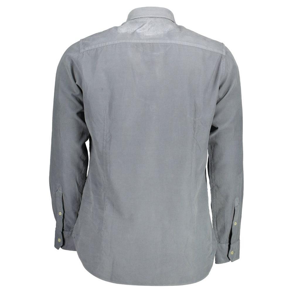 U.S. POLO ASSN. Blue Cotton Men Shirt US-36893-L