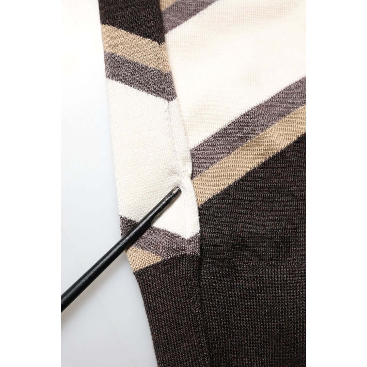 Dolce & Gabbana Multicolor Stripes Crew Neck Pullover Sweater TSH90522-48