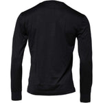 Dolce & Gabbana Dark Blue Silk Crew Neck Men Pullover Sweater TSH90600-44
