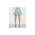 Balmain Blue Cotton Short BA-15449-IT38|XS