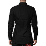 Dolce & Gabbana Black GOLD Long Sleeves Dress Formal Shirt