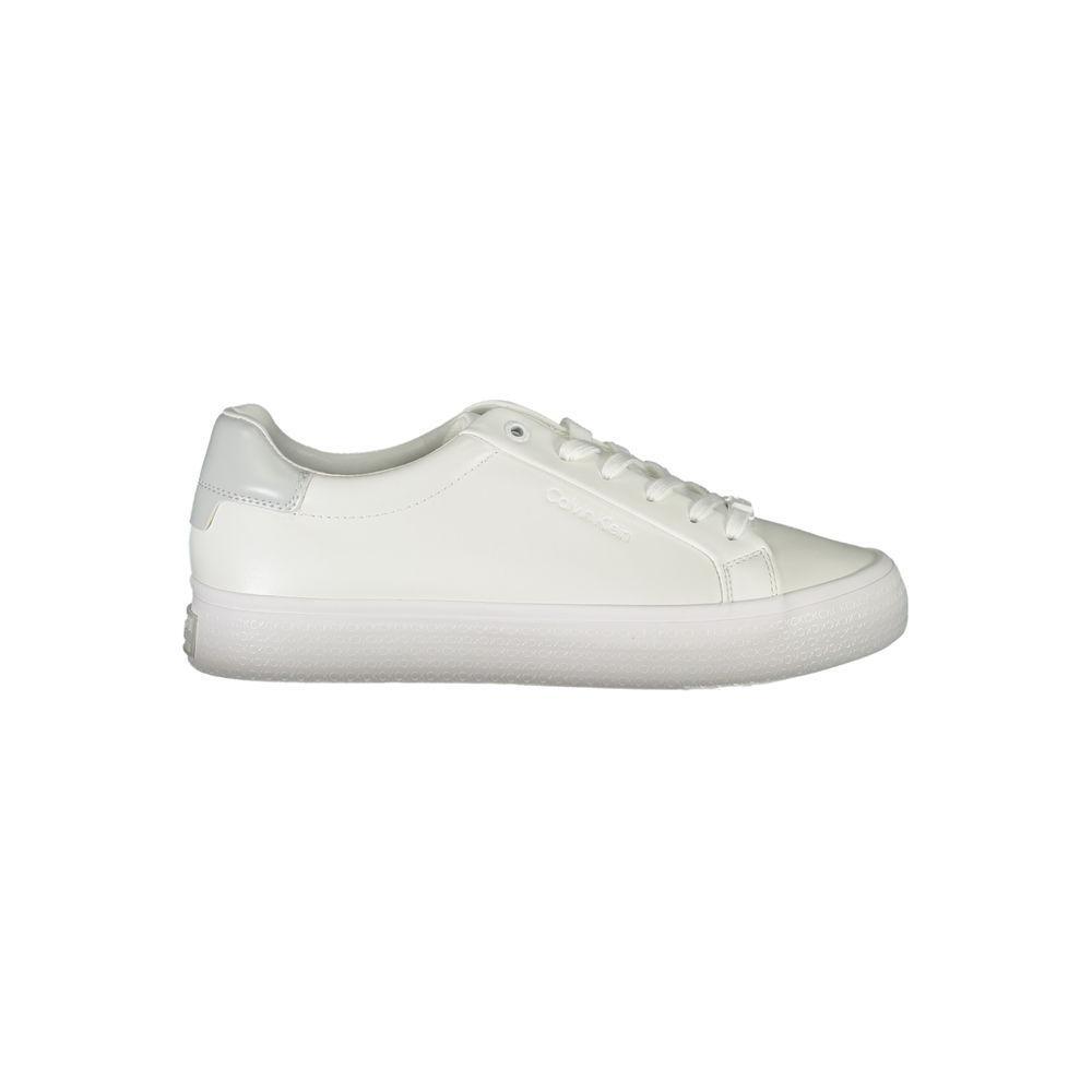 Calvin Klein Elegant White Sneakers with Contrast Detailing CA-26827-EU36/US6