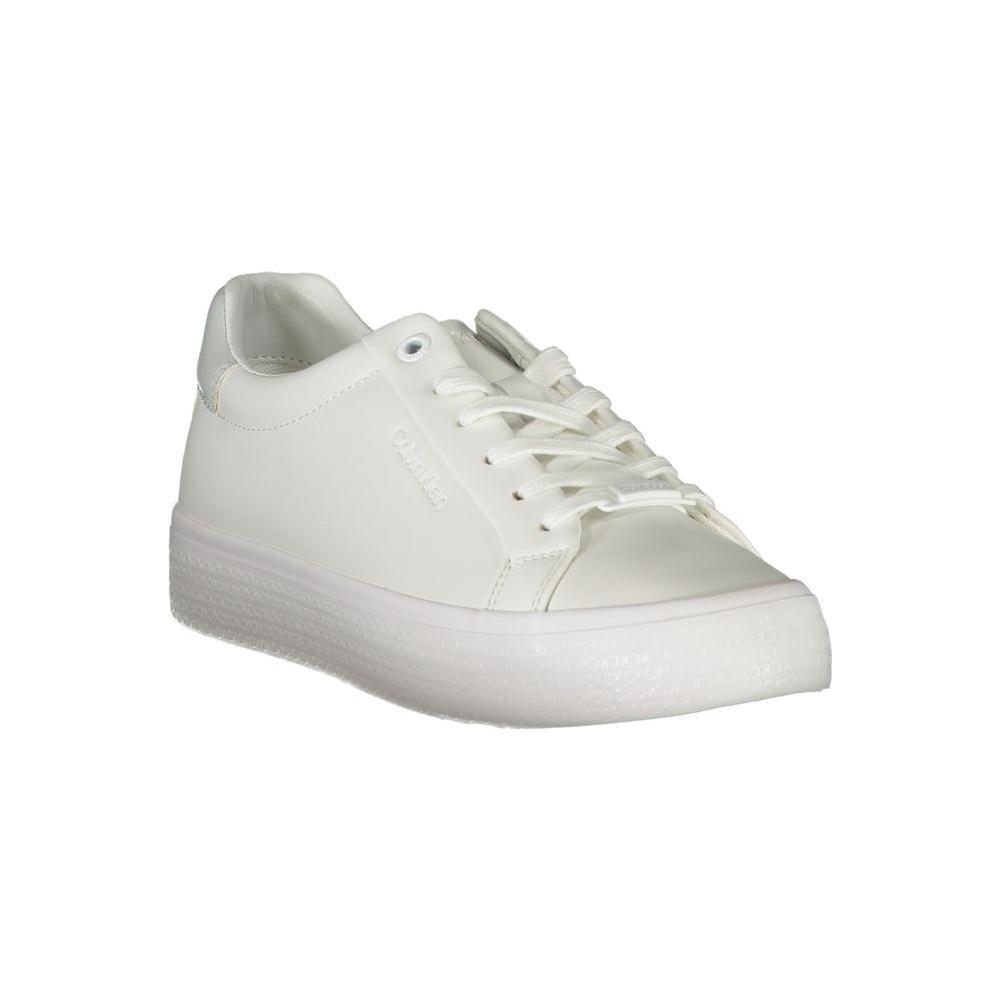 Calvin Klein Elegant White Sneakers with Contrast Detailing CA-26827-EU36/US6