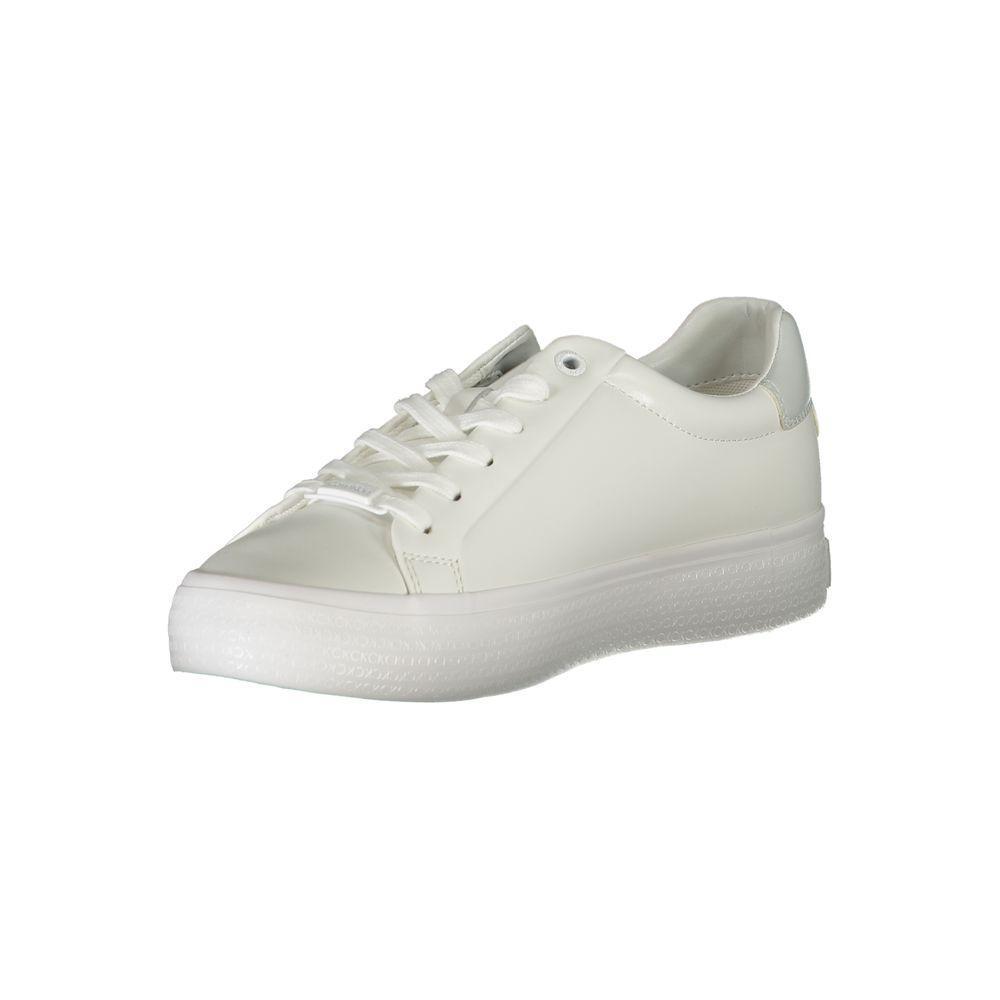 Calvin Klein Elegant White Sneakers with Contrast Detailing CA-26827-EU36/US6