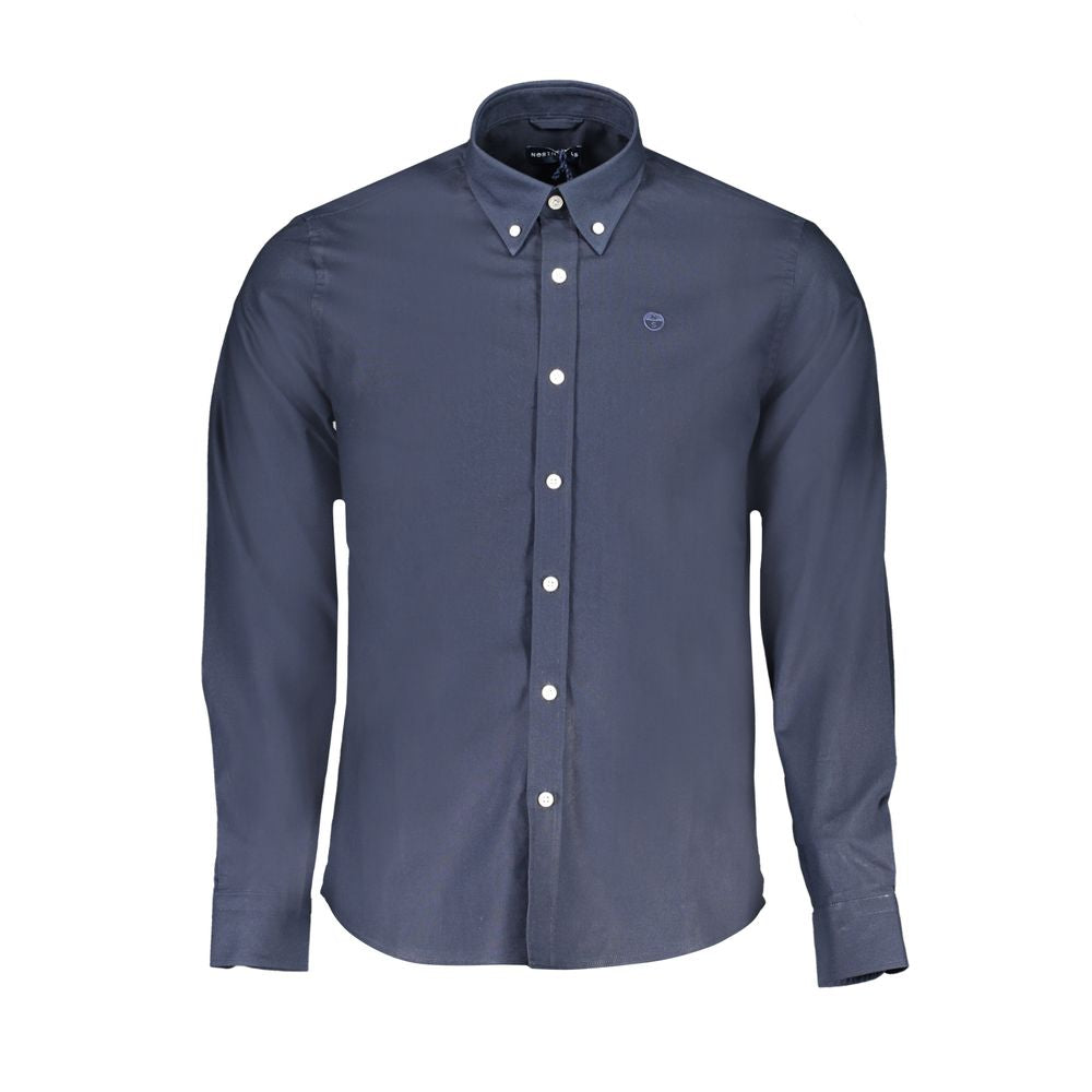 North Sails Blue Cotton Shirt NO-29889-S